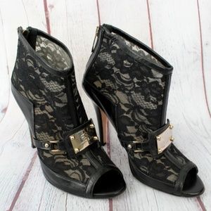 Elisabetta Franchi Open Toe Evening Booties